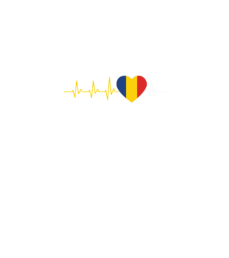 România heartbeat model albastru jeanși pe tricou