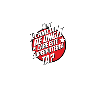 sunt tehnician de unghii, care este superputerea ta? model alb pe tricou