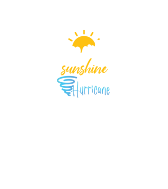 June Girls are Sunshine mixed with a little Hurricane model negru pe tricou