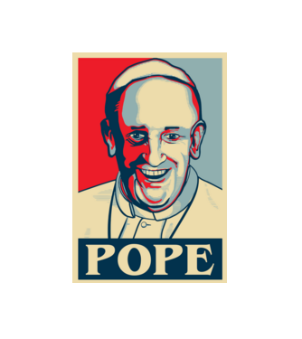 Poster Papa model alb pe tricou