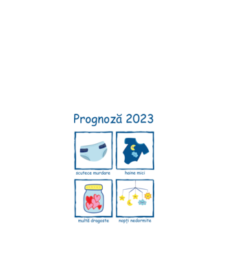 Prognoză 2023 model alb pe tricou