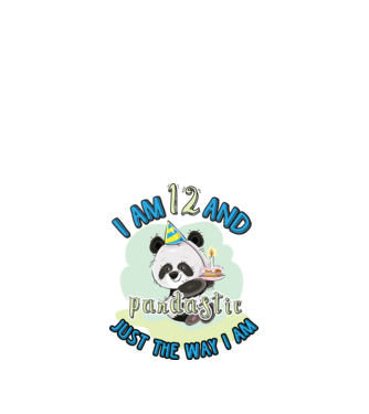 PANDASTIC 12 model alb pe tricou