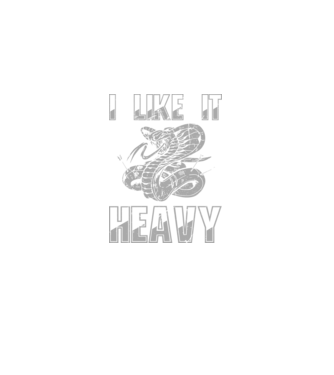 I like it heavy model negru pe tricou
