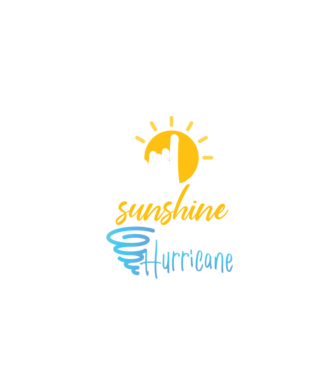 April Girls are Sunshine mixed with a little Hurricane model negru pe tricou