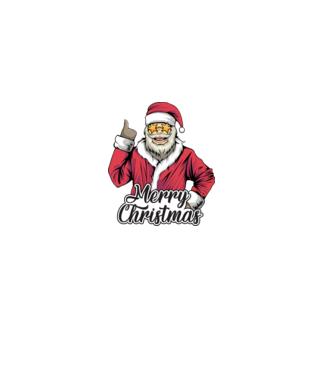 Merry christmas Santa model roșu pe tricou