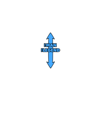 The Man The Legend model negru pe tricou