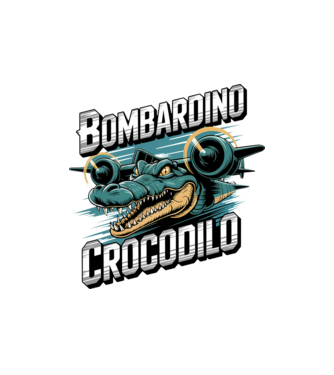 Bombardino Crocodilo 2 model nisipiu pe tricou