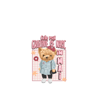 Teddy cele cool girl MAI model alb pe tricou