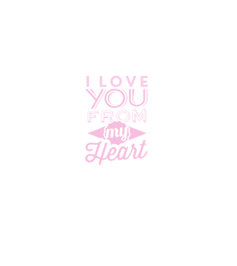 love you from model albastru închis pe tricou
