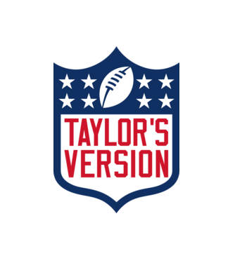 Taylor Swift football logo model alb pe tricou