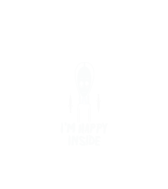 WEDNESDAY Happy inside model negru pe tricou