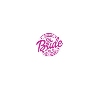 Bride Barbie lets go party model alb pe tricou