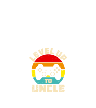 Level Up Uncle model negru pe tricou