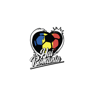 Hai romania heart model negru pe tricou