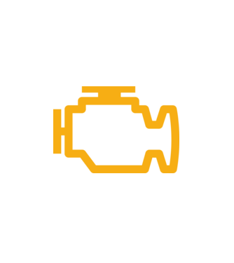 check engine model alb pe tricou