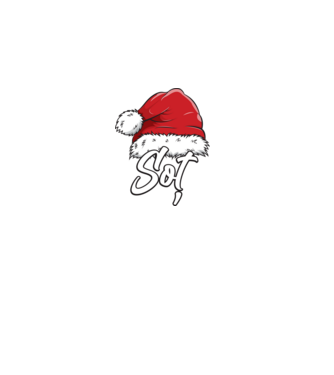 soț Santa Hat model negru pe tricou