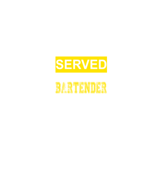 You just got served by the coolest bartender model negru pe tricou