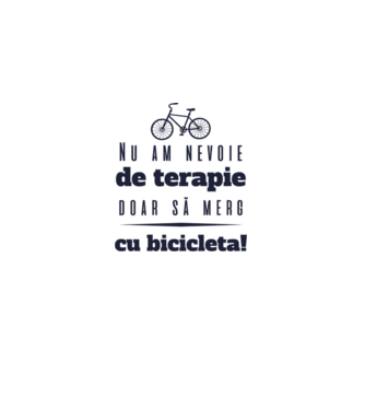 nu am nevoie de terapie, doar să merg cu bicicleta model gri pe tricou