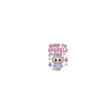 Born to sparkle model negru pe tricou