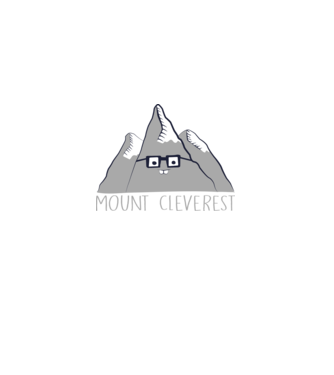 Mount cleverest model negru pe tricou
