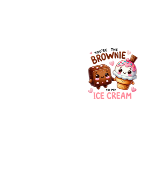 Brownie to my Ice Cream model galben neon pe tricou