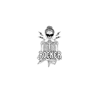 femeie - mutter - rocker model negru pe tricou