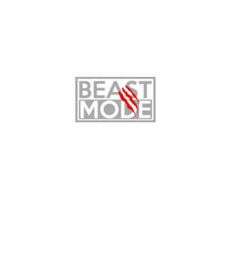 Beast mode model negru pe tricou
