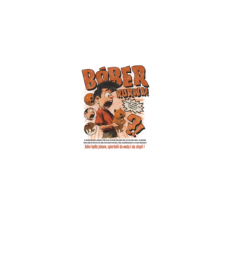 Bobr Kurwa comic model gri pe tricou
