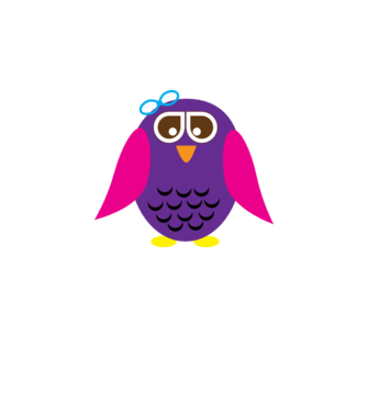 Owl model alb pe tricou