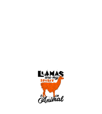 Llamas are my spirit animal model alb pe tricou