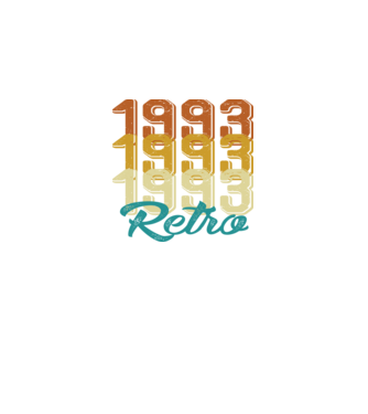 1993 retro model alb pe tricou