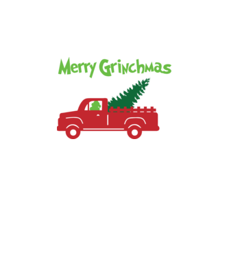 Grinchmas truck model negru pe tricou