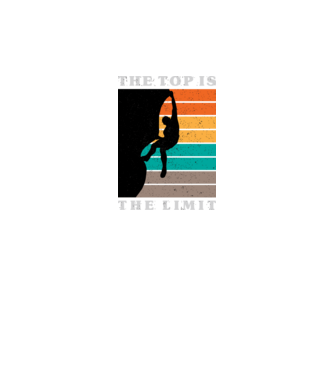 The Top is the limit model negru pe tricou
