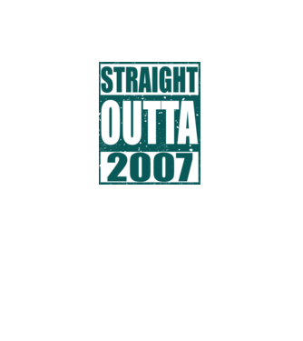 Straight Outta - 2007 model gri pe tricou