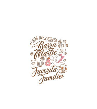 Favorita familiei MARTIE model alb pe tricou