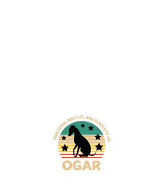 Prietenul meu cel mai bun este un ogar model alb pe tricou