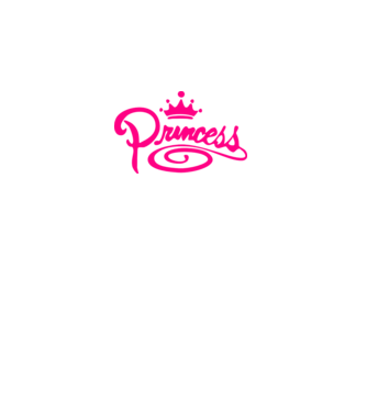 Princess model alb pe tricou