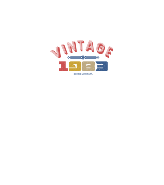 1983 Ediție limitată model alb pe tricou