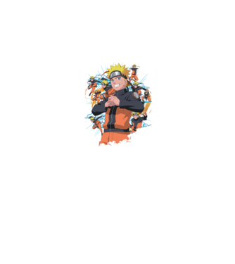 NARUTO model negru pe tricou