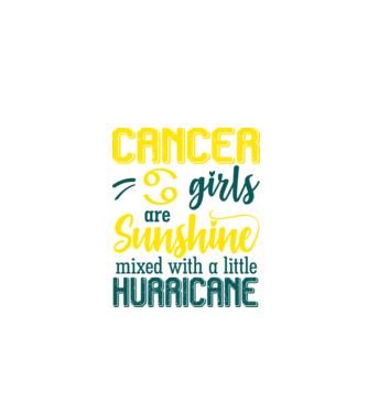 Sunshine with Hurricane CANCER model negru pe tricou