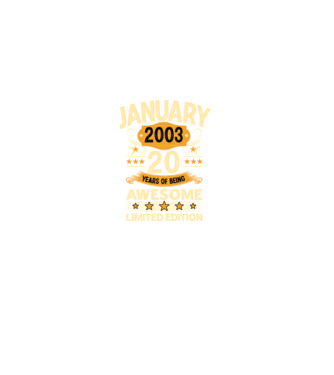 January 2003 20 years of being limited edition model negru pe tricou