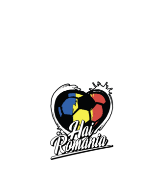 Hai romania heart model negru pe tricou