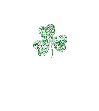 Everyone is irish shamrock model negru pe tricou