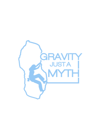 Gravity just a myth model negru pe tricou