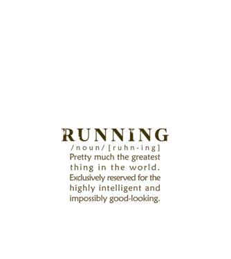 Running definition model alb pe tricou