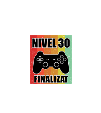 Nivel 30 finalizat model negru pe tricou