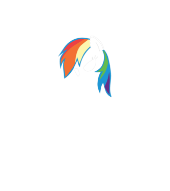 Rainbow Dash model gri pe tricou