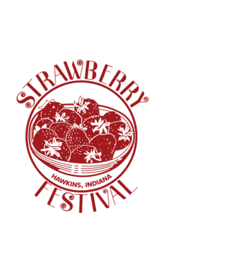 strawberry festival stranger things model negru pe tricou