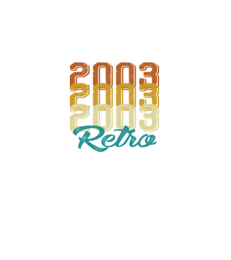 Retro 2003 model negru pe tricou