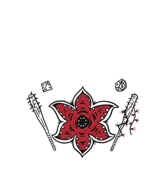 stranger things demogorgon head model alb pe tricou